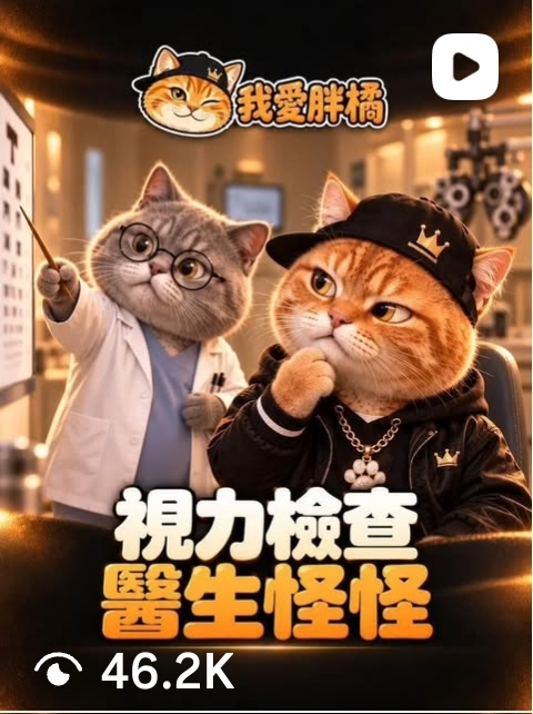 我愛胖橘 IG 影片作品，截圖顯示 46.2K 次 IG＋FB 合併觀看。